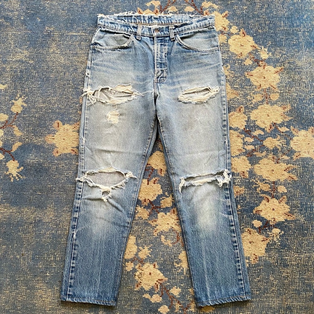 Vintage Levi's Orange Tab Distressed Jeans 30